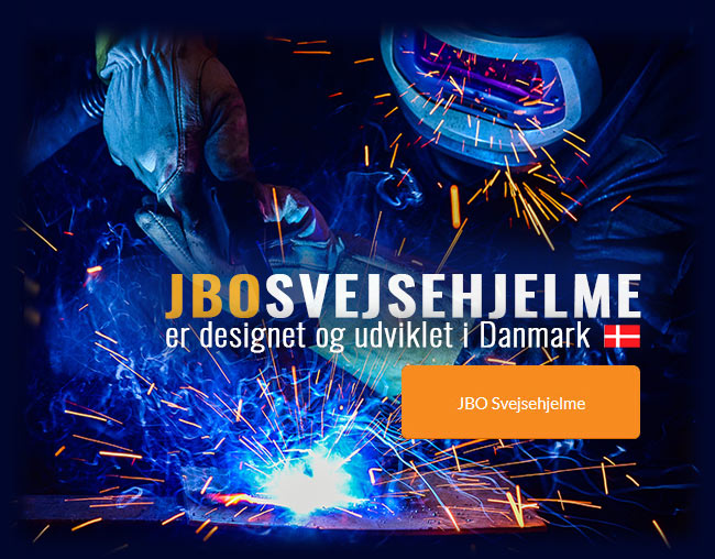 JBO svejsehjelme designet og udviklet i Danmark